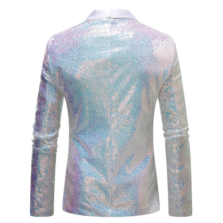Herren eleganter Pailletten-Blazer im modernem Design Echoarchiv