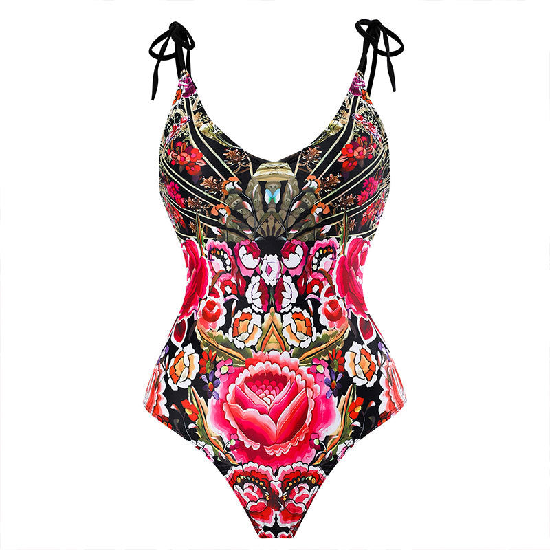 Damen Maxi-Rock mit elegantem Wickeldesign und floralem Muster Echo Archiv