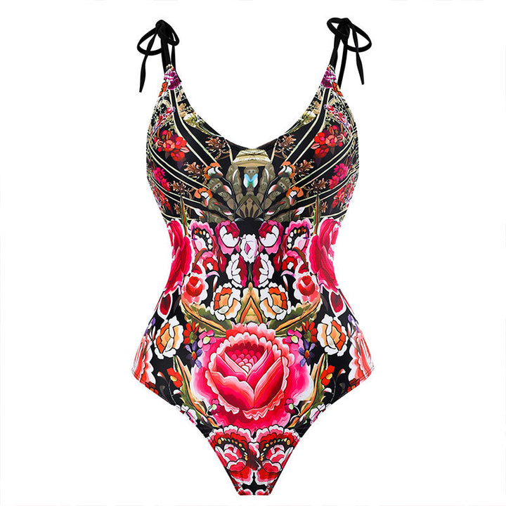Damen Maxi-Rock mit elegantem Wickeldesign und floralem Muster Echo Archiv