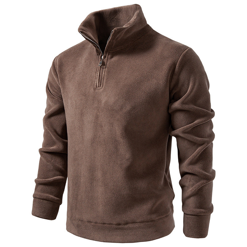 Herren Fleece-Halbzip-Pullover mit Stehkragen und weichem Mikrofleece Echo Archiv