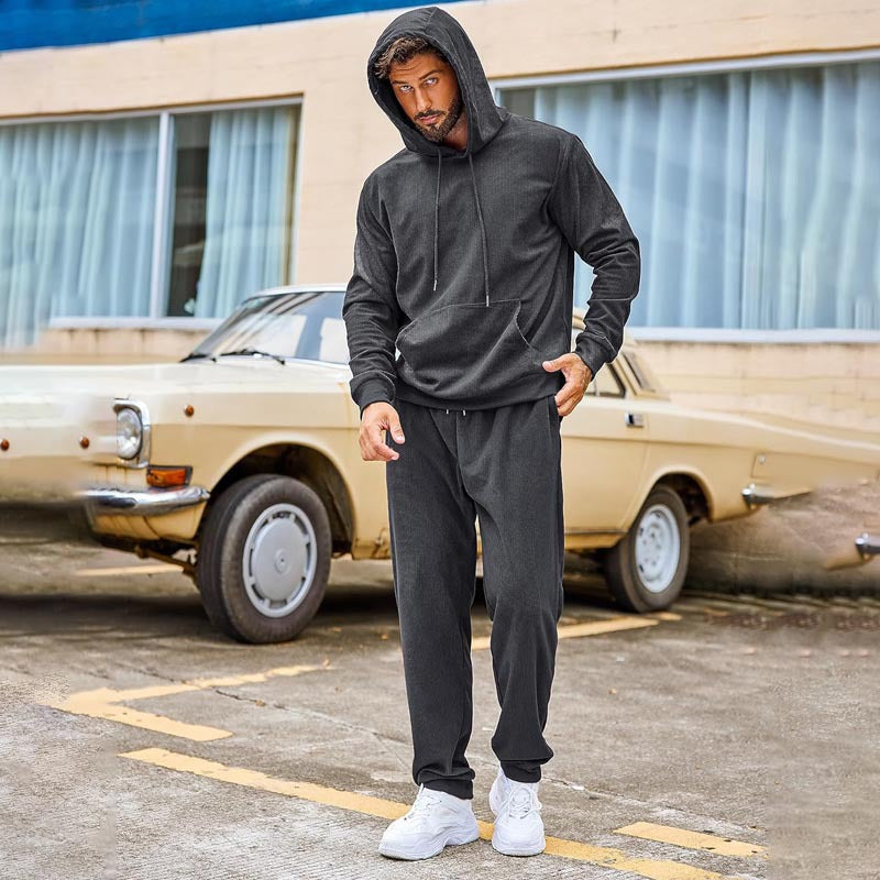 Herren Kapuzenpullover und Jogginghose Set Echoarchiv