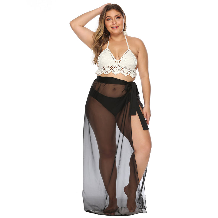 Damen eleganter Strandüberwurf mit seitlichem Knoten Echo Archiv
