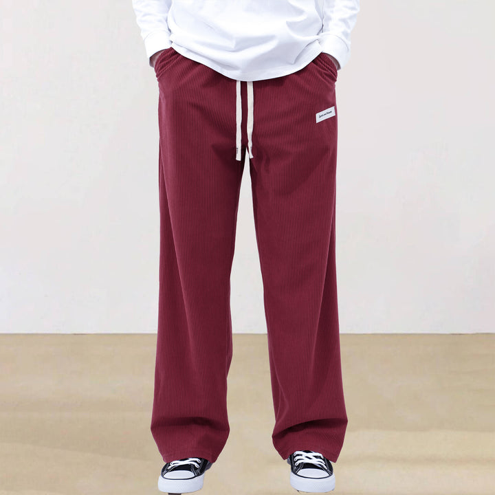 Herren Legere Lounge-Hose mit elastischem Bund und seitlichen Taschen Echoarchiv