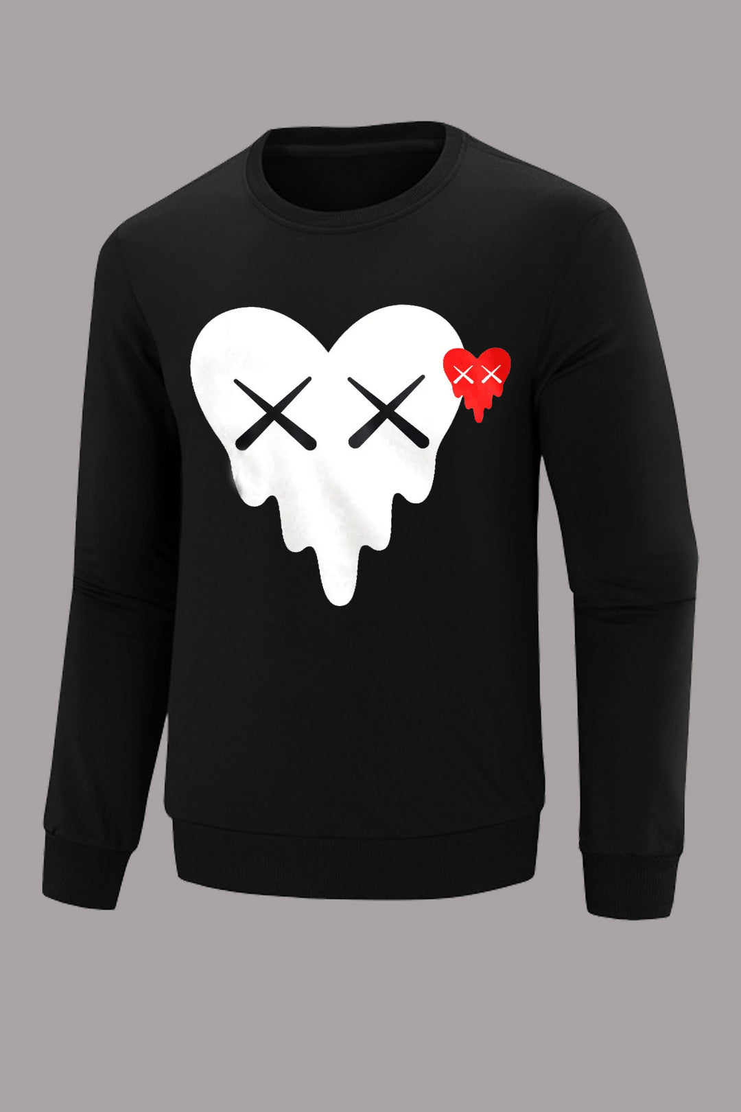 Herren Sweatshirt mit kreativer Herz-Grafik Echoarchiv