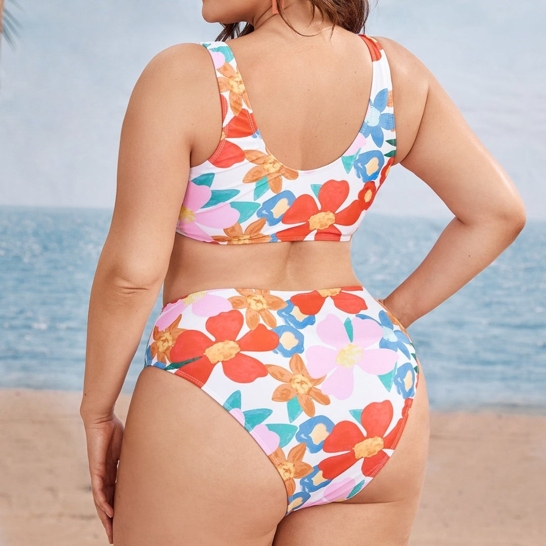 Damen Bikini-Set mit floralem Design und komfortablem Trägerverschluss Echo Archiv