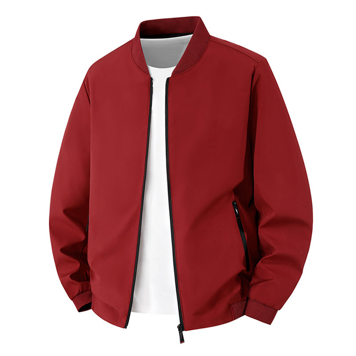 Herren Leichte Bikerjacke mit Stehkragen Echo Archiv