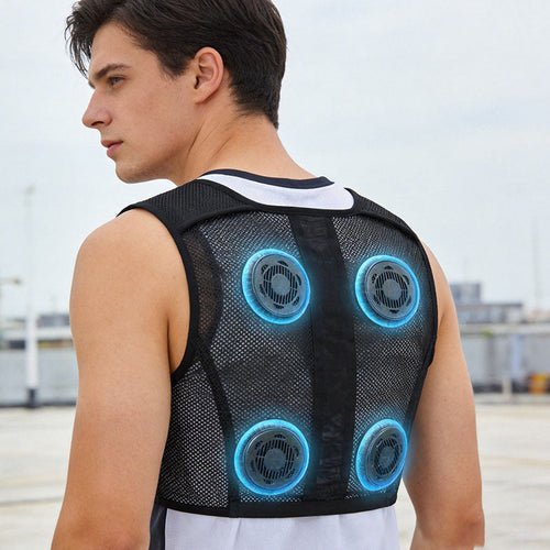 Unisex nan leichte kühlende Jacke mit integrierter Ventilator-Technologie und Kapuze Echo Archiv