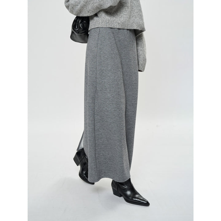 Damen Midirock in geradem Fall aus elastischem Jersey Echoarchiv