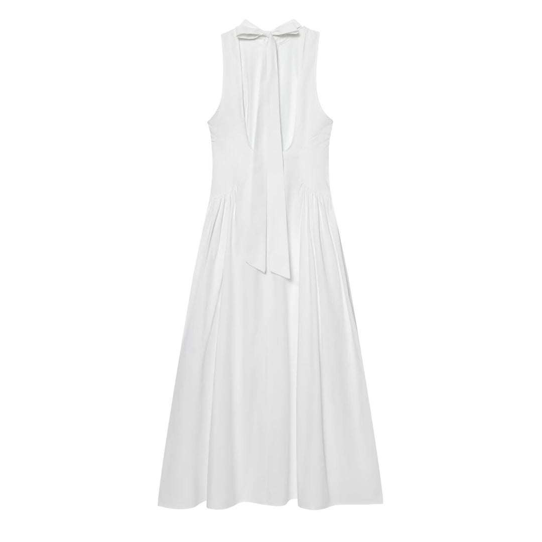 Damen Maxikleid mit elegantem Rundhalsdesign und fließendem Schnitt Echo Archiv