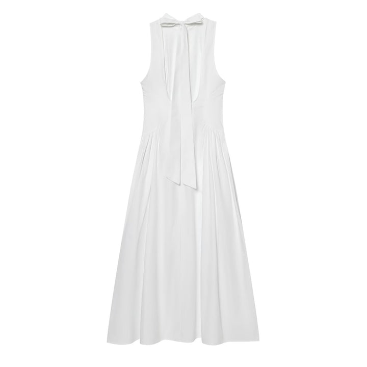 Damen Maxikleid mit elegantem Rundhalsdesign und fließendem Schnitt Echo Archiv