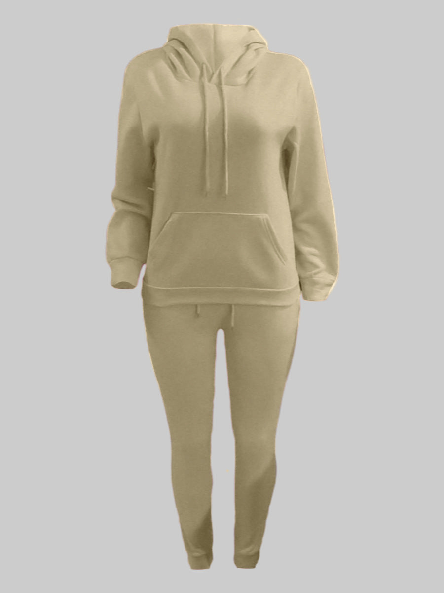 Herren sportliches Jogginganzug-Set mit Kapuzenpullover Kängurutasche und schmal zulaufender Jogginghose – Marzano