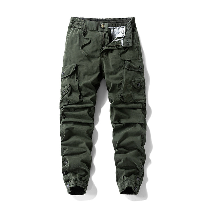 Herren Taktische Cargo-Joggerhose mit Tunnelzugbund und verstellbaren Druckknopf‑Taschen Echo Archiv