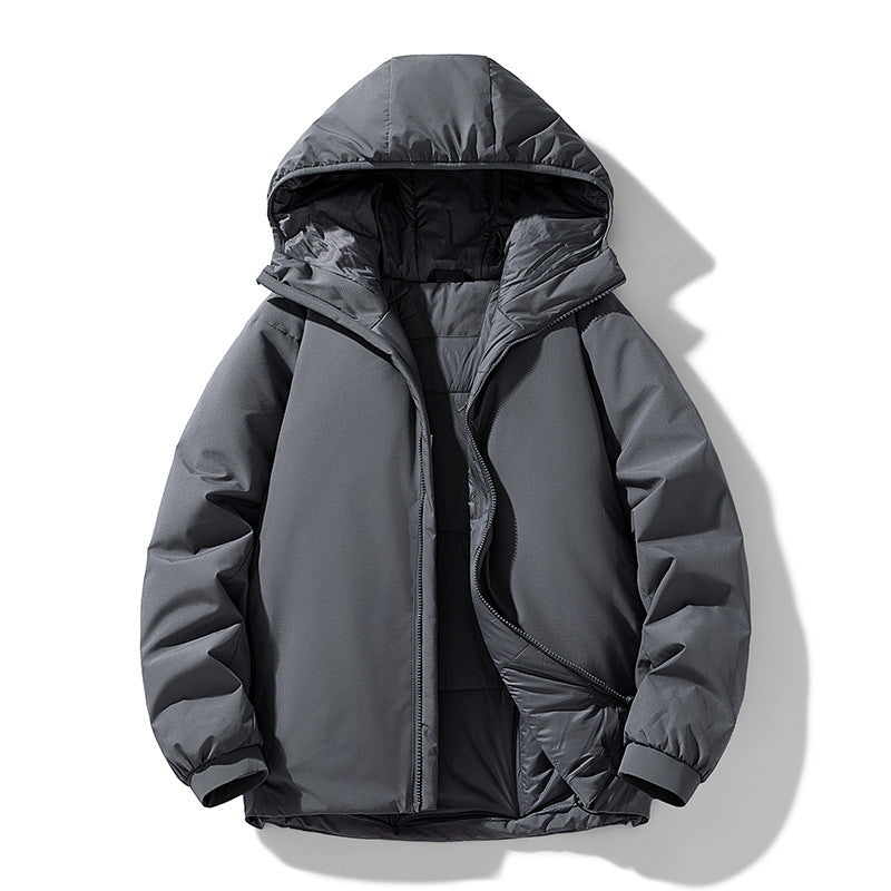 Herren Gefütterte Thermo-Winterjacke mit Kapuze, winddichter Shell und elastischen Bündchen Echo Archiv