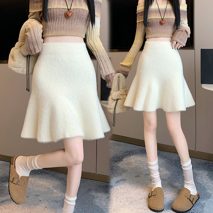 Damen Eleganter A-Linien Rock Echo Archiv