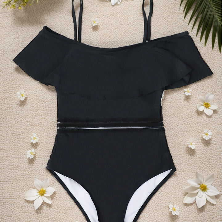 Damen Off-Shoulder Badeanzug Echo Archiv