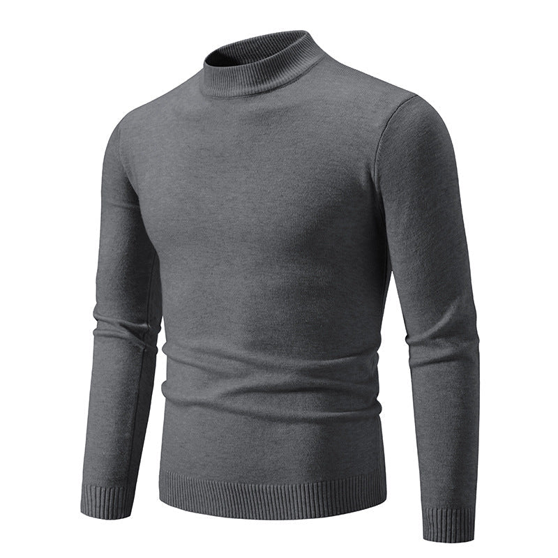 Herren Feinstrickpullover mit hohem Kragen und elastischen Bündchen Echoarchiv