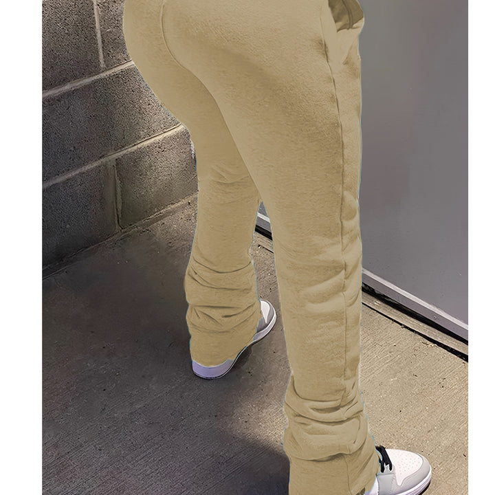 Damen nan figurbetonte Highwaist-Stretch-Sweathose mit gerafften Knöchelabschlüssen und Eingrifftaschen Echo Archiv