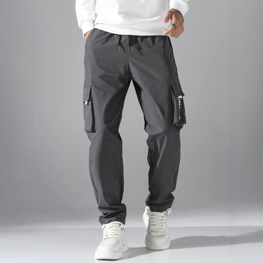 Herren Tapered Cargo-Jogginghose mit elastischem Tunnelzug, multifunktionalen Klapptaschen & ergonomischen Nähten Echo Archiv