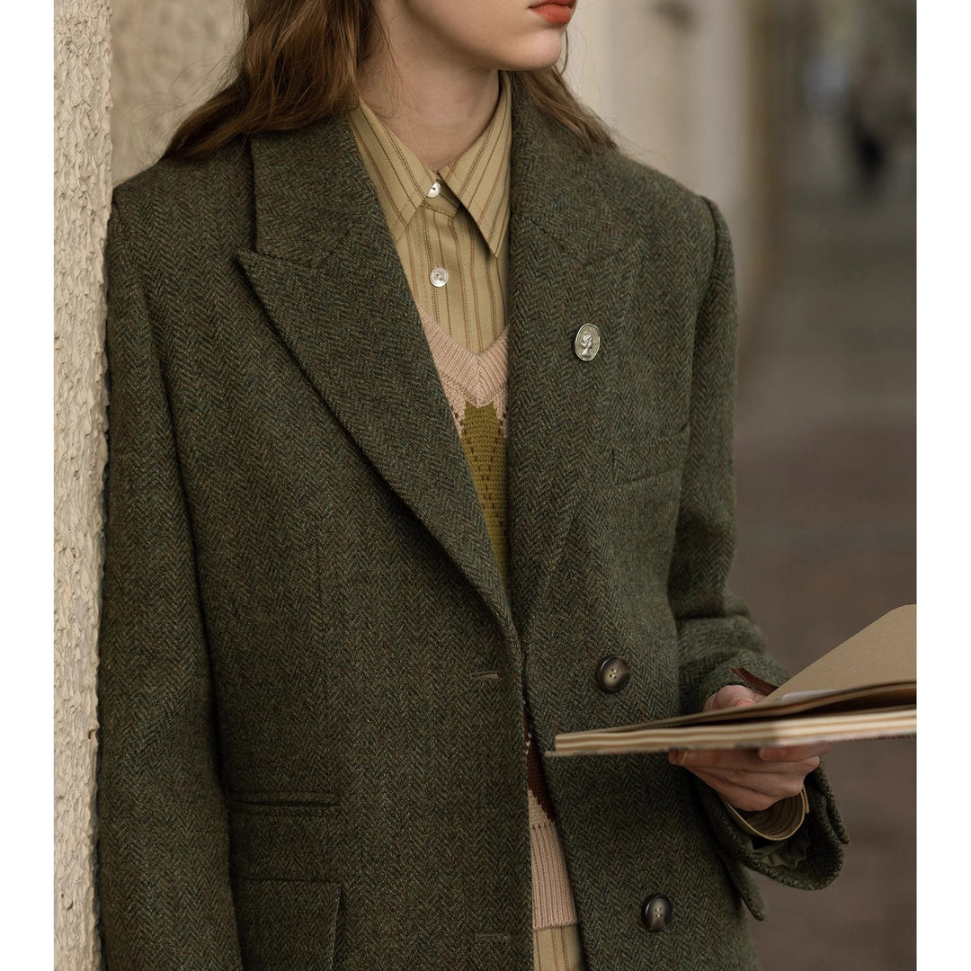 Damen Eleganter und moderner Wollblazer Echoarchiv