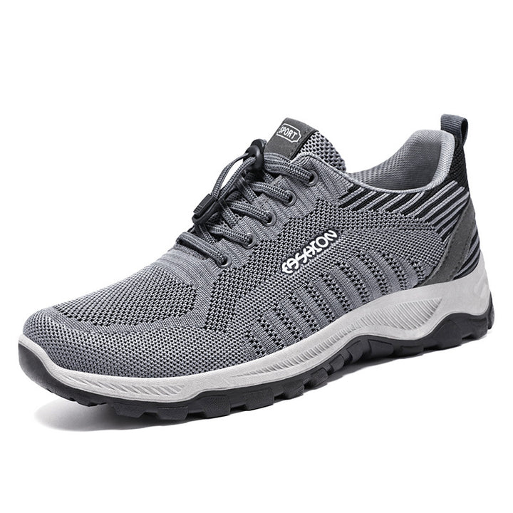 Herren nan multifunktionaler Strick-Sportschuh mit Schnellzug-Schnürung, stoßdämpfender EVA-Zwischensohle und griffiger Trailaußensohle Echo Archiv