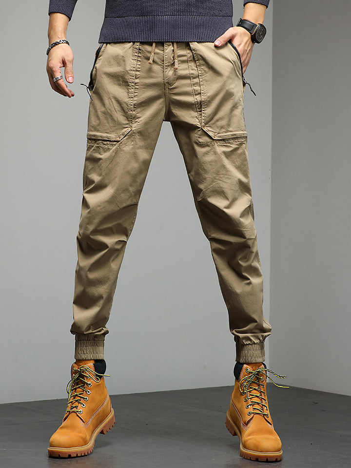 Herren Tapered Cargo-Joggerhose mit Kordelzug, elastischen Bündchen und Multifunktions‑Taschen Echo Archiv