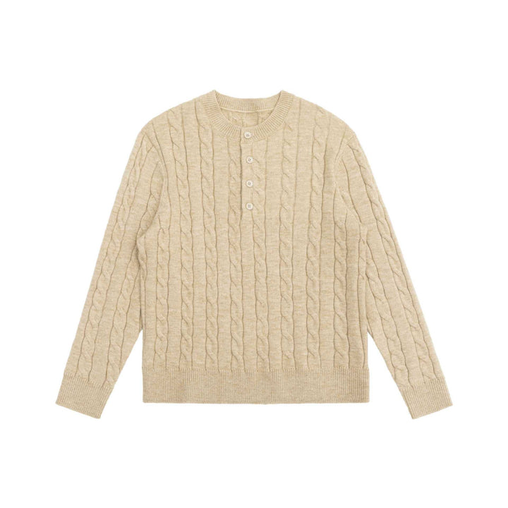Damen Strick-Cardigan mit Zopfmuster und Rundhalsausschnitt Echoarchiv