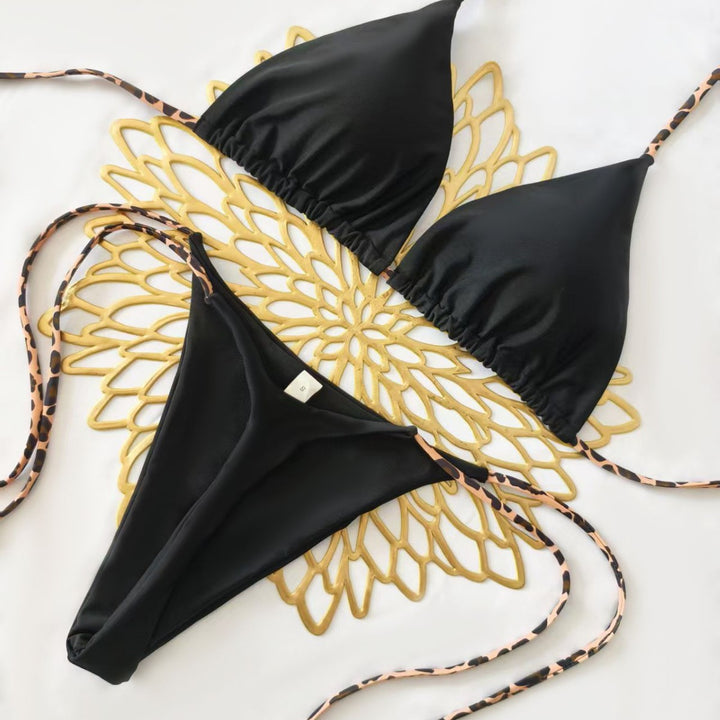 Damen Bikini-Set mit trendigem Animal-Print und modischem Schleifen-Detail Echo Archiv