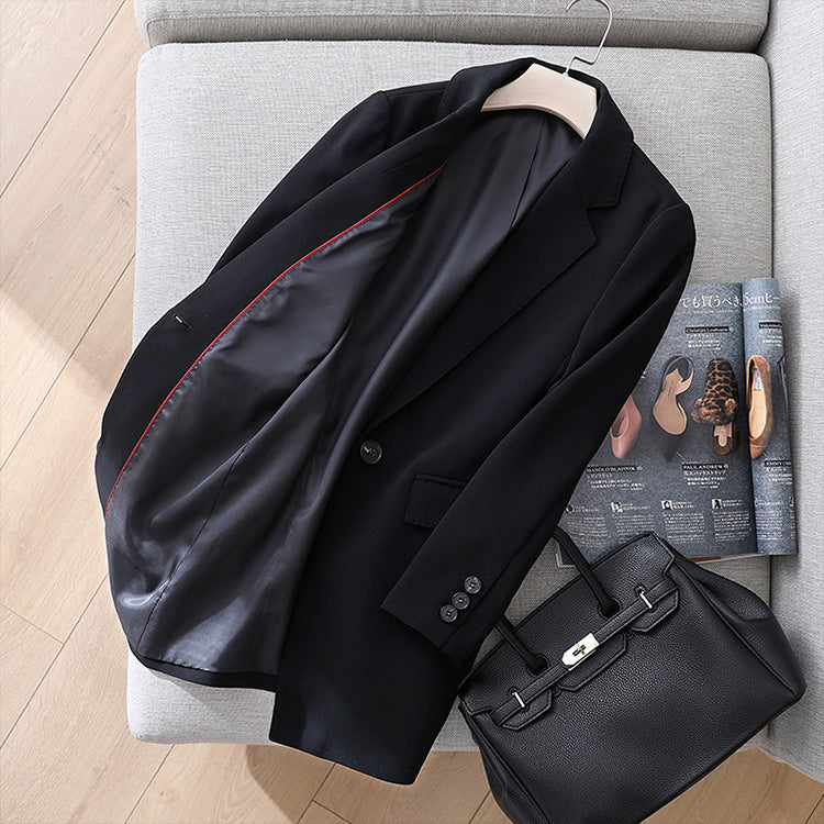 Damen Taillierter Ein-Knopf-Longblazer mit Reverskragen und Pattentaschen Echo Archiv