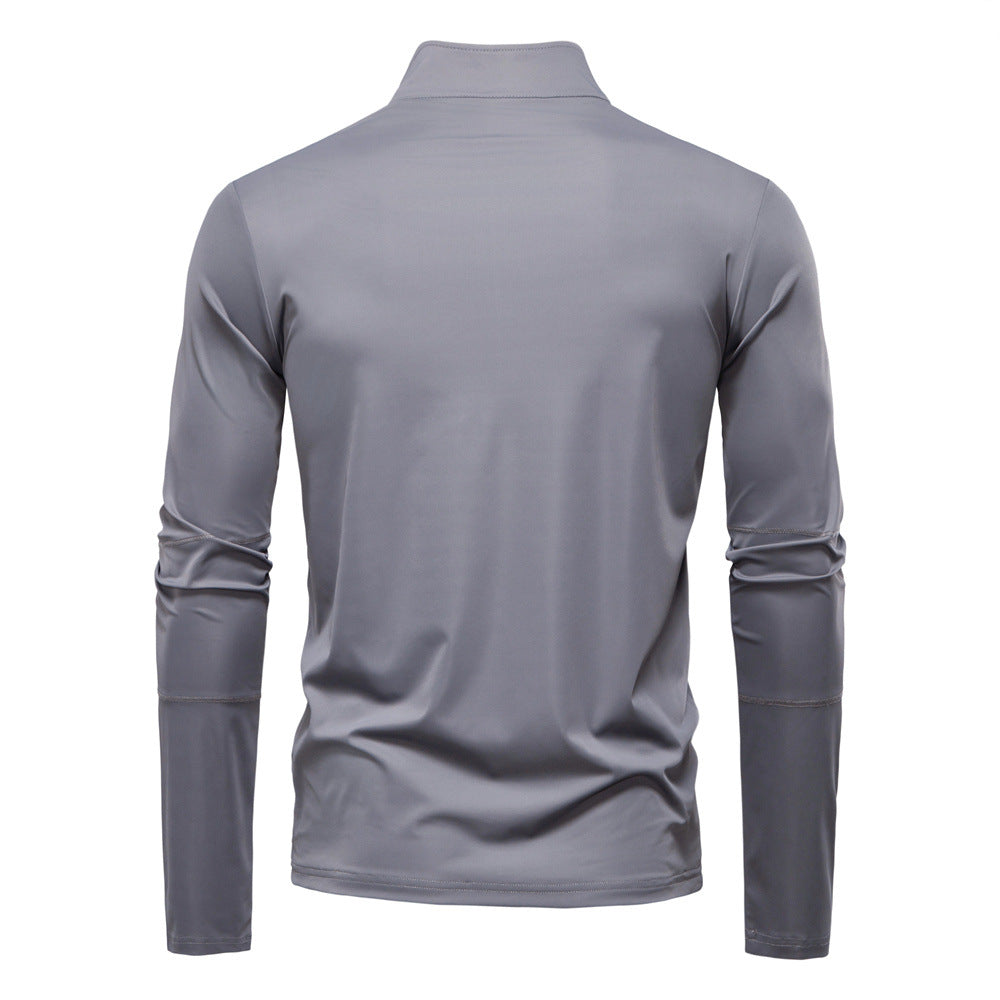 Herren Funktionsshirt mit kurzem Reißverschluss und trockenem Komfort Echoarchiv