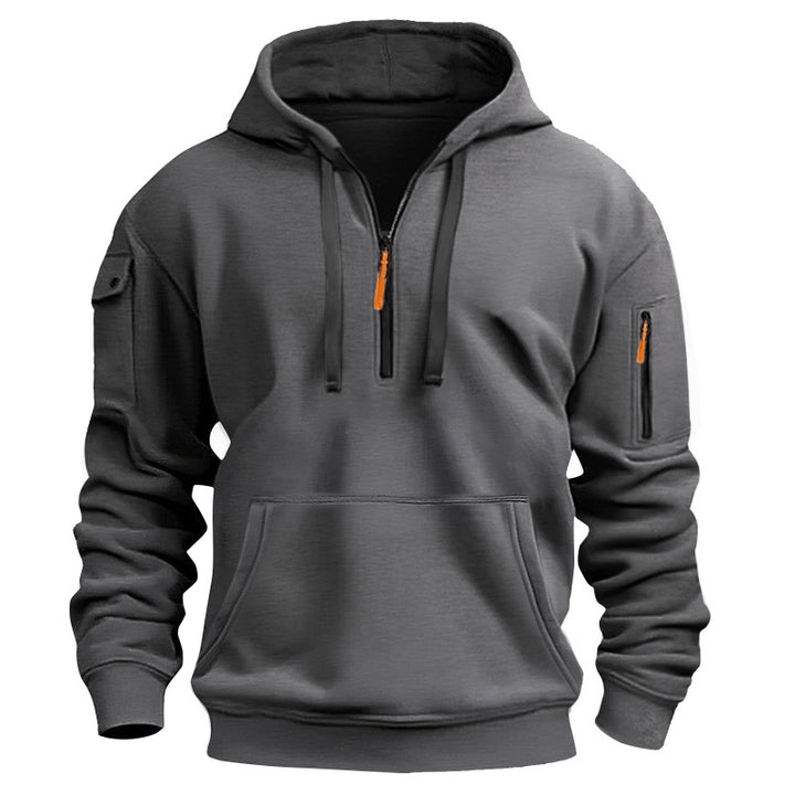 Herren Kapuzenpullover mit praktischem Reißverschluss und seitlichen Taschen Echoarchiv