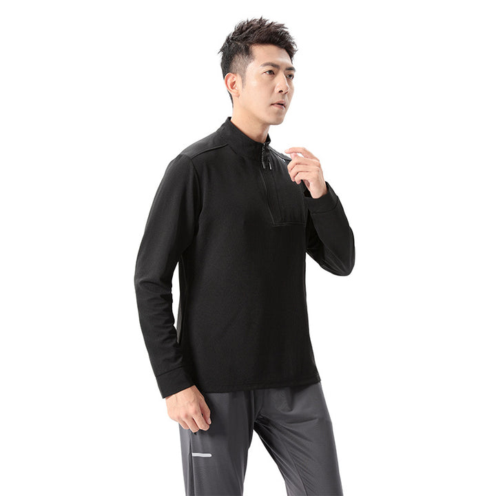Herren Funktions-Langarmshirt mit Halbreißverschluss Echoarchiv