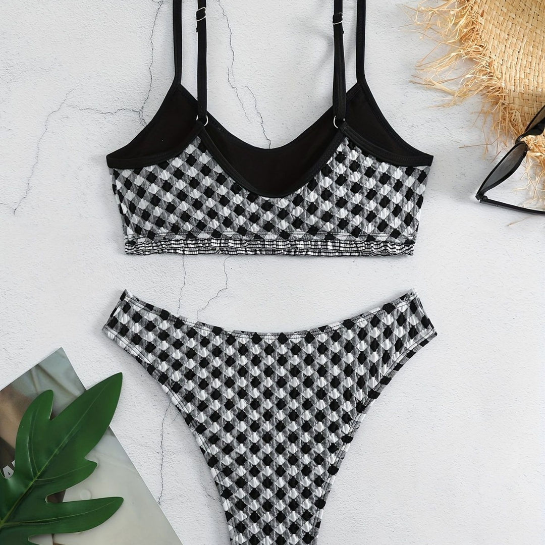 Damen lässiger Crop-Top Bikini Echo Archiv