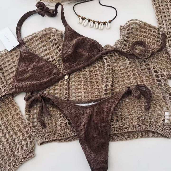 Damen Bikiniset mit transparenter Overlayer Echo Archiv