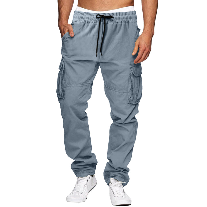Herren bequeme Cargo-Hosen mit elastischem Bund und mehreren Taschen Echoarchiv