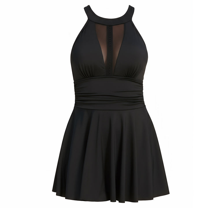 Damen Eleganter Badeanzug mit transparenten Einsätzen Echo Archiv