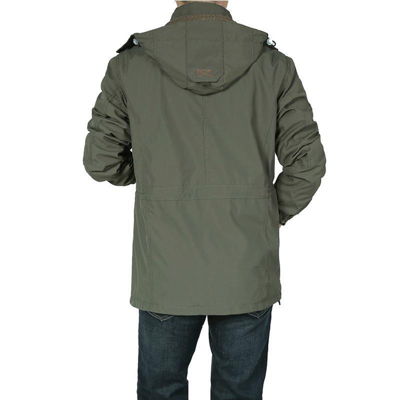 Herren Fieldjacke im Utility‑Stil mit Kapuze und Multifunktions‑Taschen – Taviero