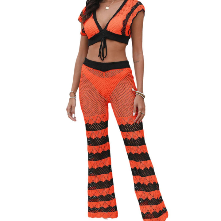 Damen Häkel-Set mit sexy Crop-Top und panty Echo Archiv