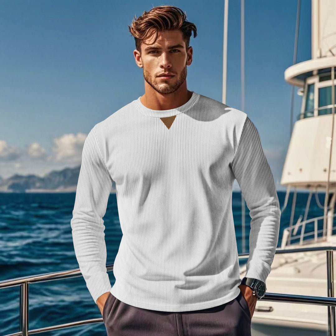 Herren Sportliches Langarmshirt mit innovativem Strukturdesign Echoarchiv