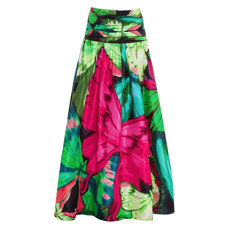 Damen Floral Druck Einteiler-Badeanzug Echo Archiv