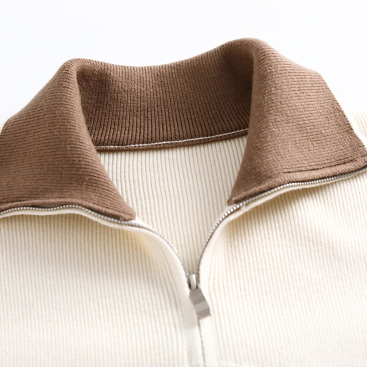 Stilvoller Herren-Sweatshirt-Jacke mit hohem Kragen Echo Archive