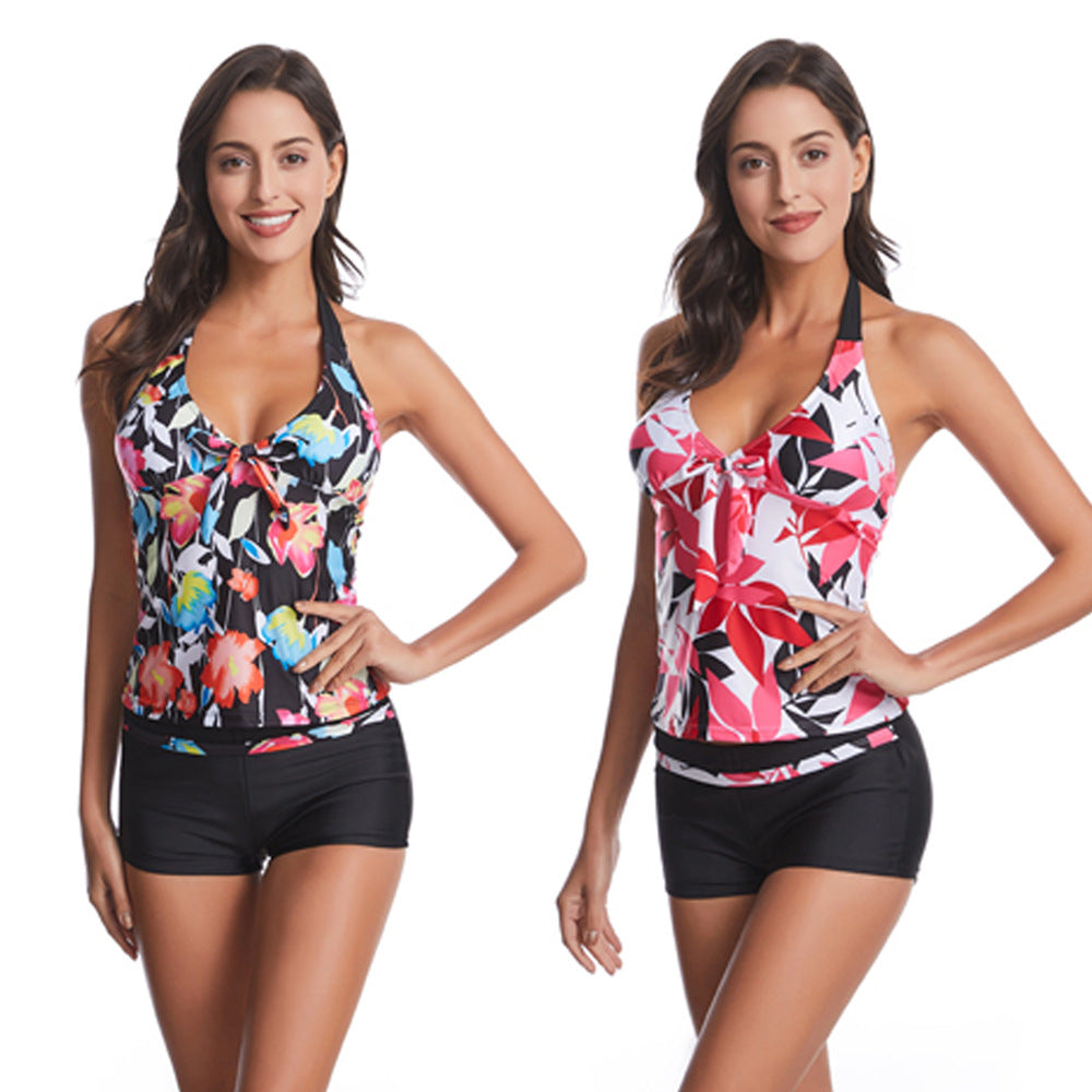 Damen Stylish Sport Tankini mit Shorts Echo Archiv