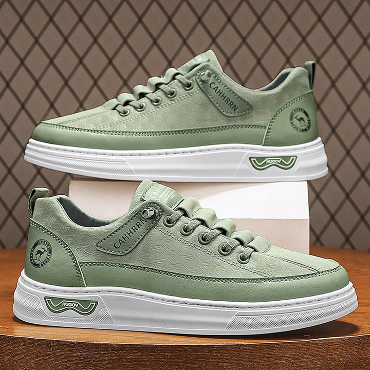 Herren Lässige Low-Top Sneaker mit geprägter Wabenstruktur und dämpfender Plateausohle Echoarchiv