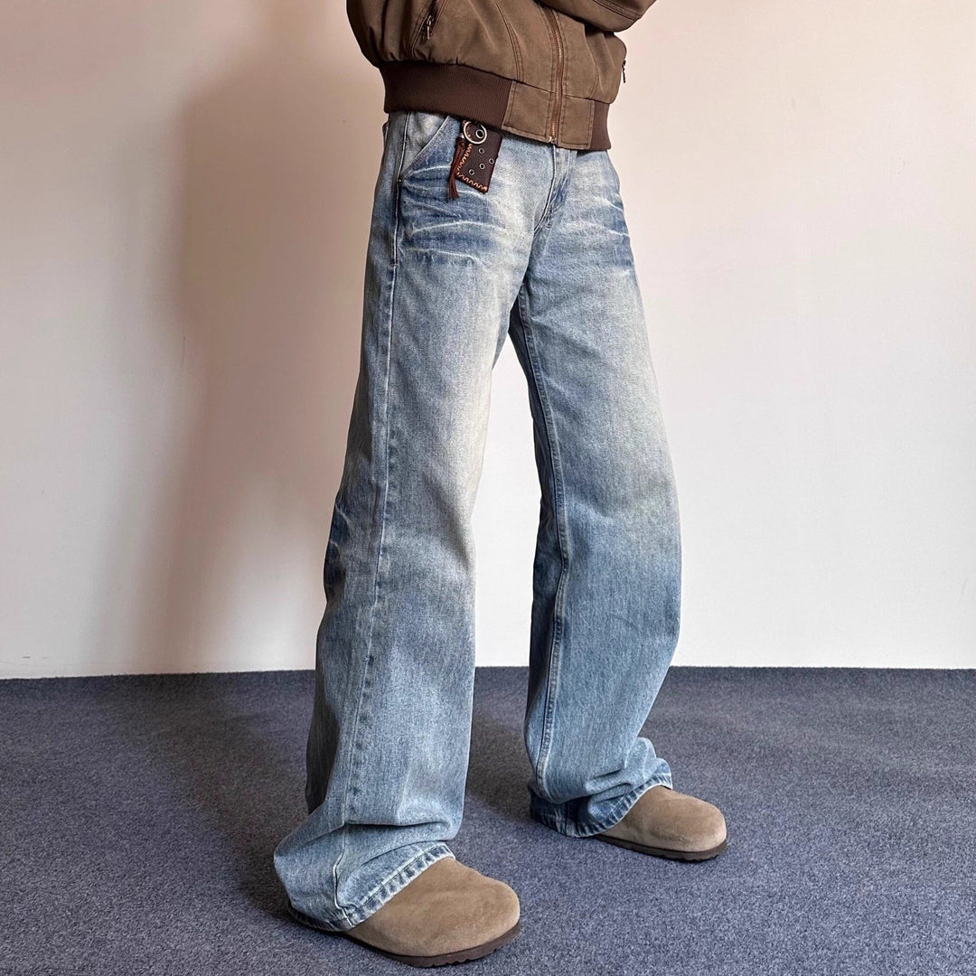 Herren Lässige Weite Jeans Echoarchiv