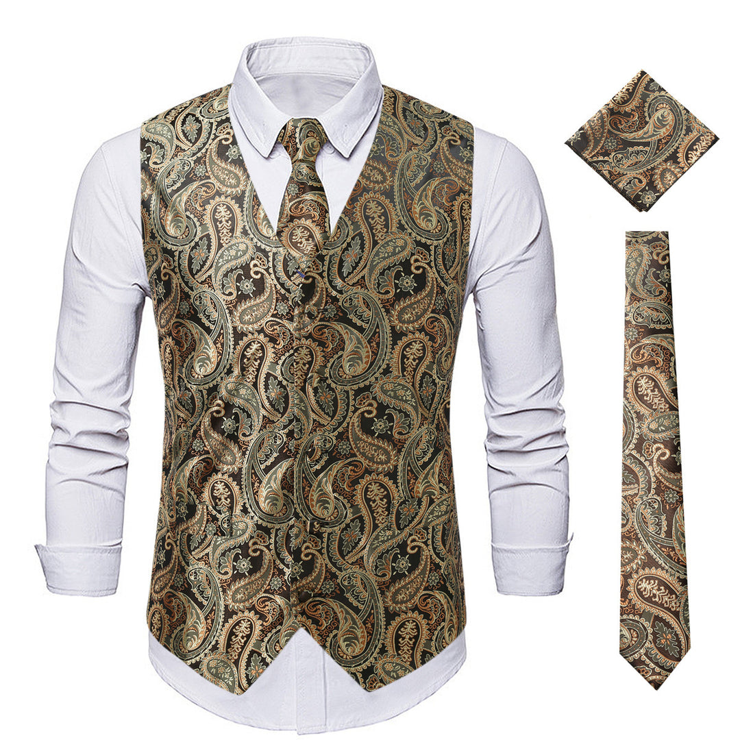 Herren Elegante Weste mit floraler Musterung Echoarchiv