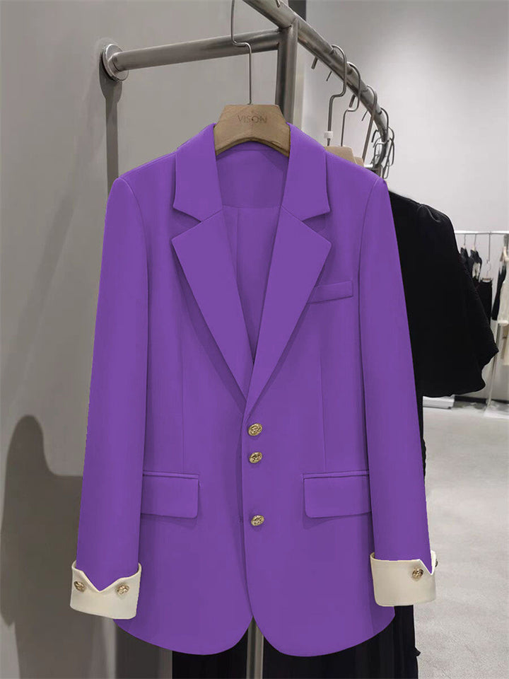 Damen Eleganter Blazer mit goldenen Knopfdetails Echo Archiv
