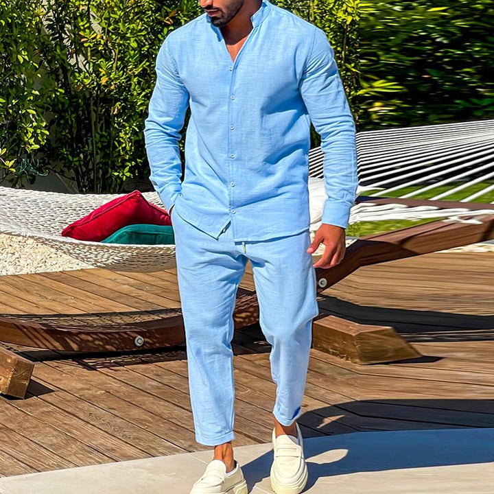 Herren Leichte Sommer-Hemd und Hose Set Echoarchiv