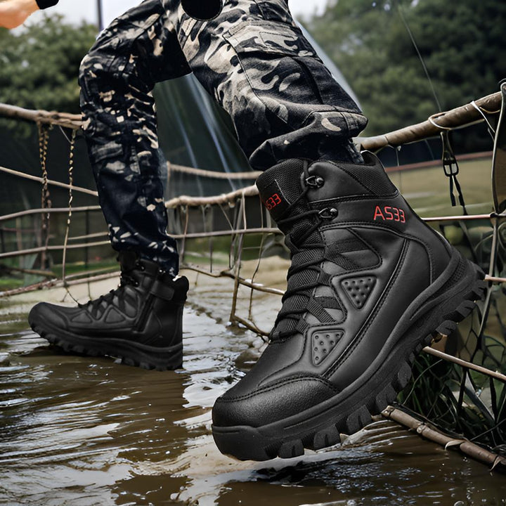 Herren wasserdichte Sicherheitsstiefel mit rutschfester Sohle und atmungsaktiver Membran Echoarchiv
