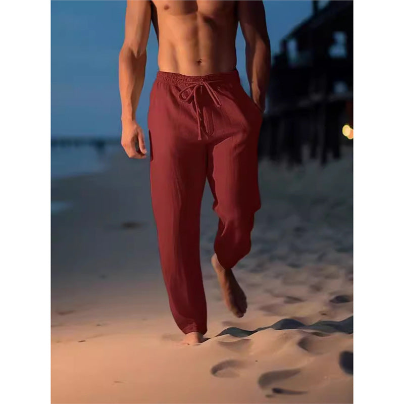 Herren atmungsaktive Strandhose mit verstellbarem Bund Echoarchiv