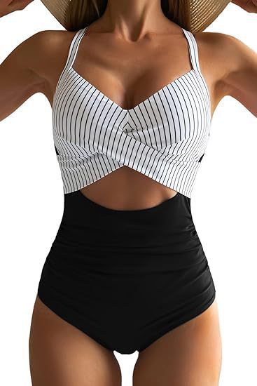 Damen Cut-Out Badeanzug Echo Archiv