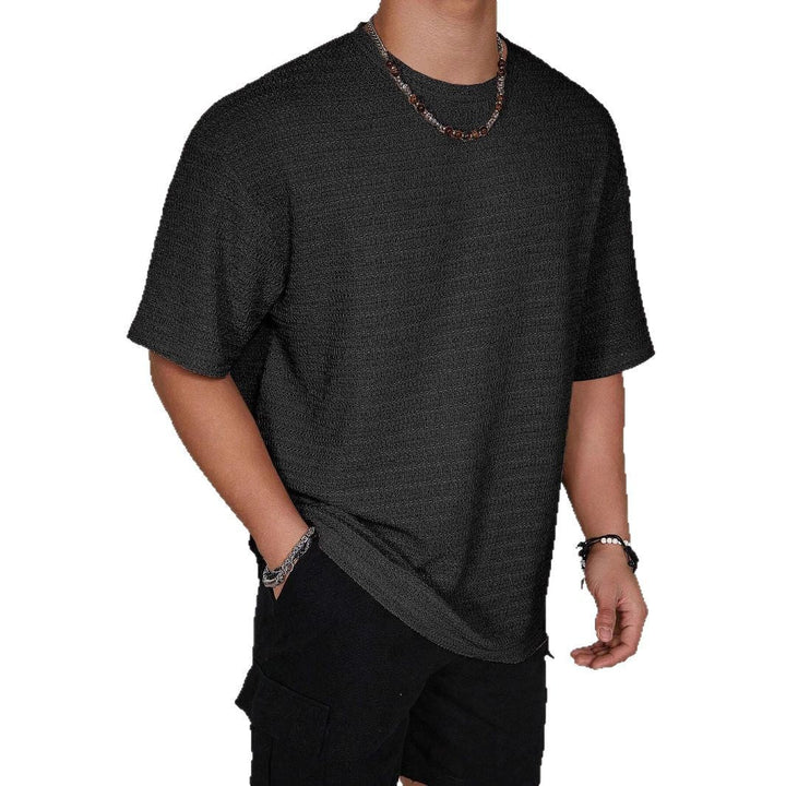 Herren lässiges Struktur-T-Shirt Echoarchiv